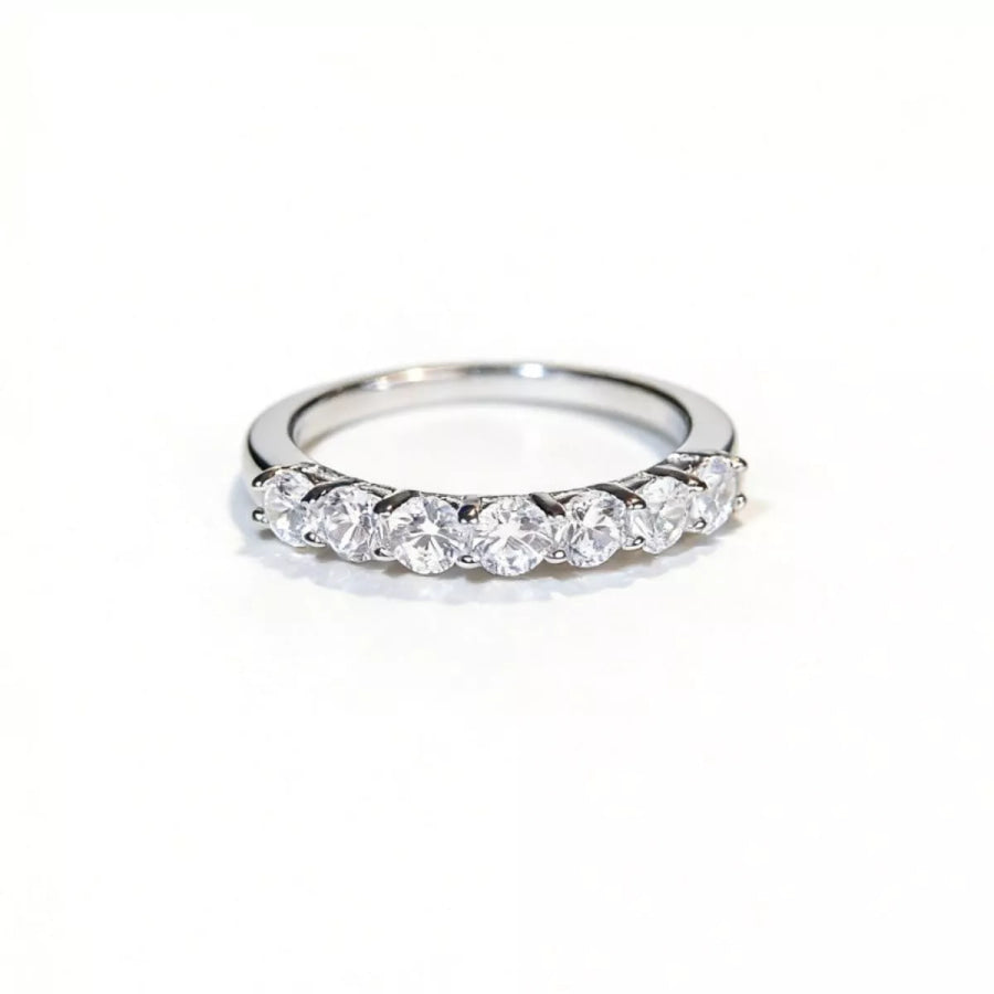 925 Sterling Silver Zircon Ring Apparel and Accessories