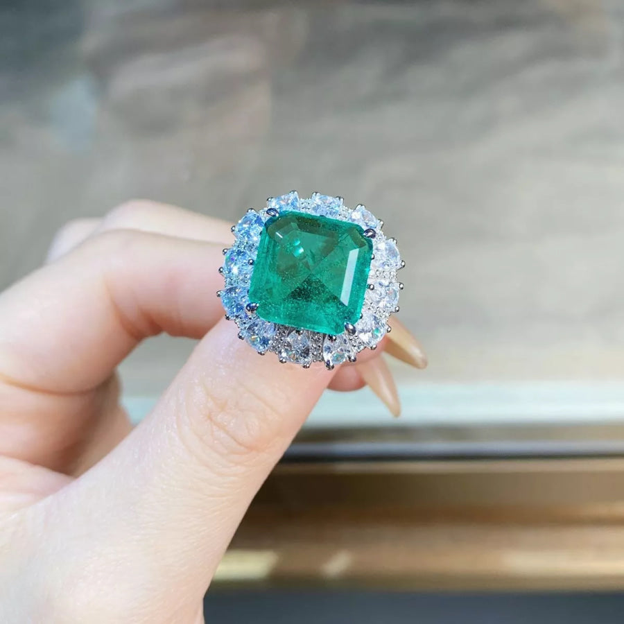 925 Sterling Silver Zircon Ring Apparel and Accessories