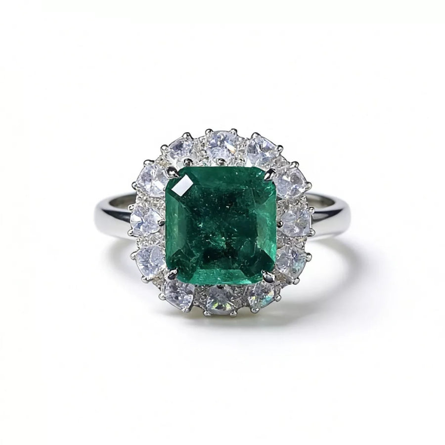 925 Sterling Silver Zircon Ring Apparel and Accessories