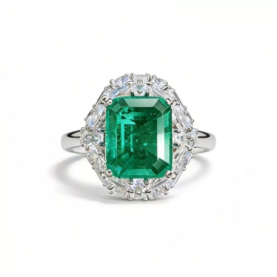 925 Sterling Silver Zircon Ring Apparel and Accessories