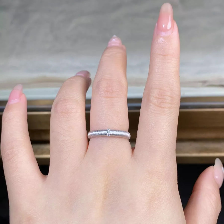 925 Sterling Silver Zircon Ring Apparel and Accessories