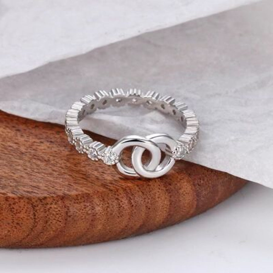 925 Sterling Silver Zircon Ring Apparel and Accessories