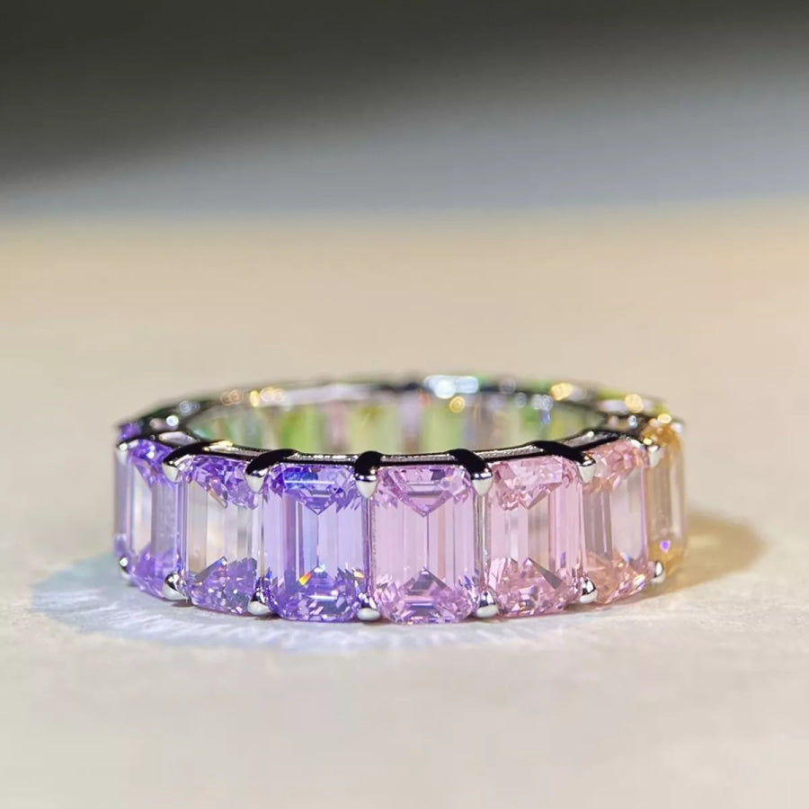 925 Sterling Silver Zircon Ring Apparel and Accessories
