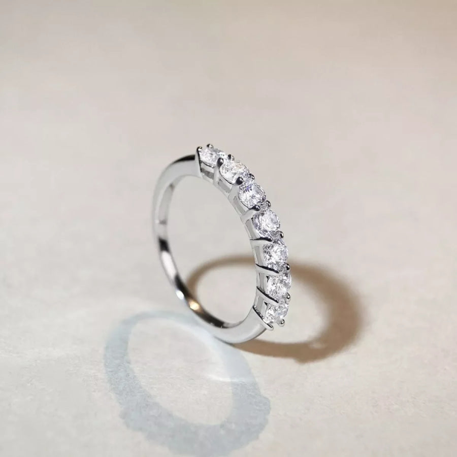925 Sterling Silver Zircon Ring Apparel and Accessories