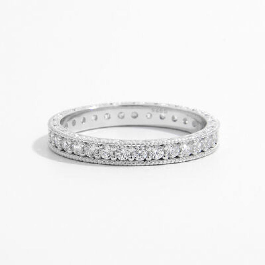 925 Sterling Silver Zircon Ring Apparel and Accessories