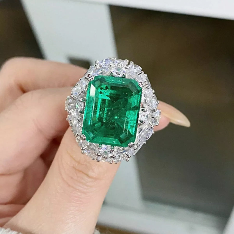 925 Sterling Silver Zircon Ring Apparel and Accessories