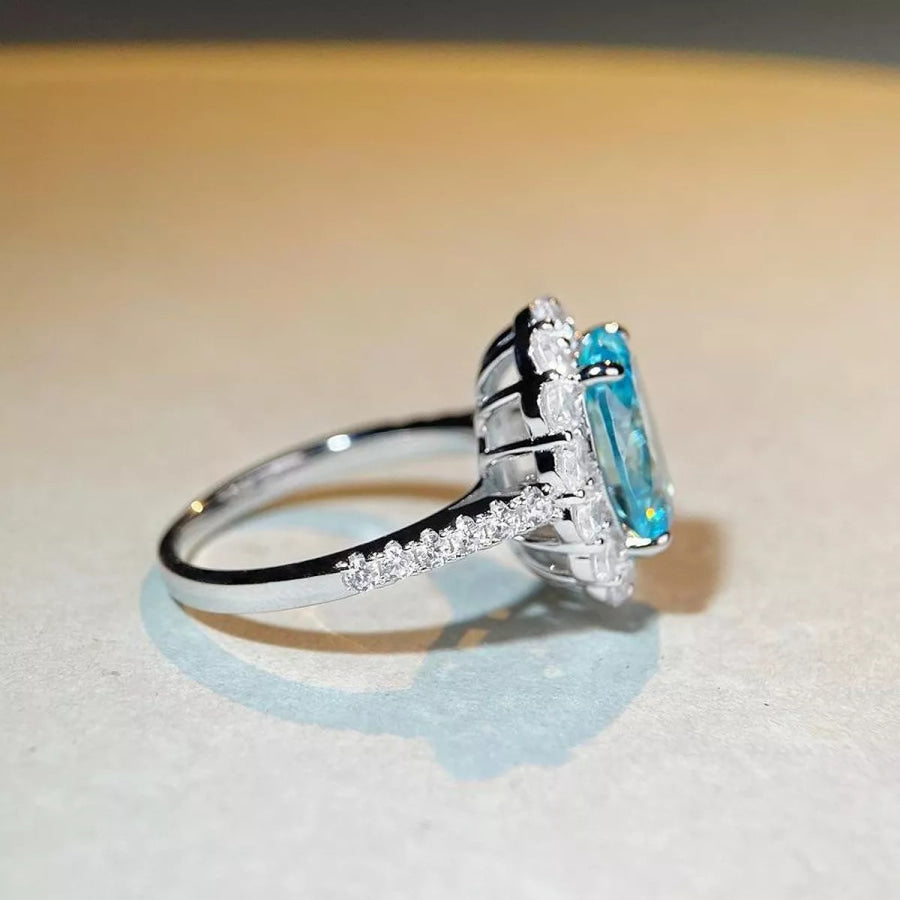 925 Sterling Silver Zircon Ring Apparel and Accessories