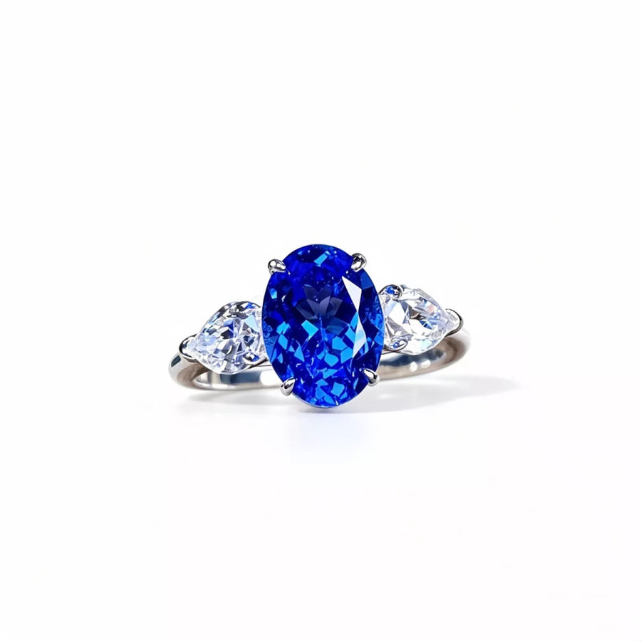 925 Sterling Silver Zircon Ring Apparel and Accessories