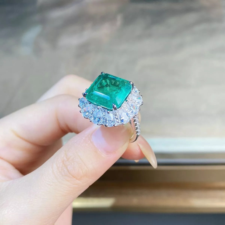 925 Sterling Silver Zircon Ring Apparel and Accessories