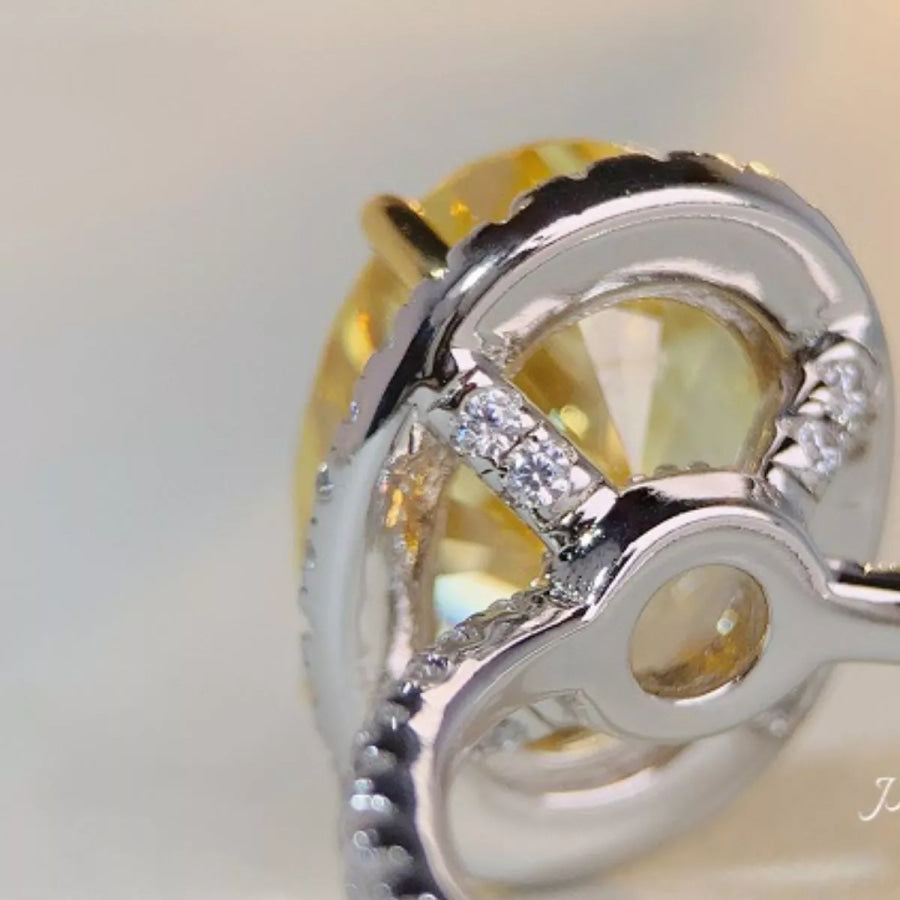 925 Sterling Silver Zircon Round Ring Apparel and Accessories