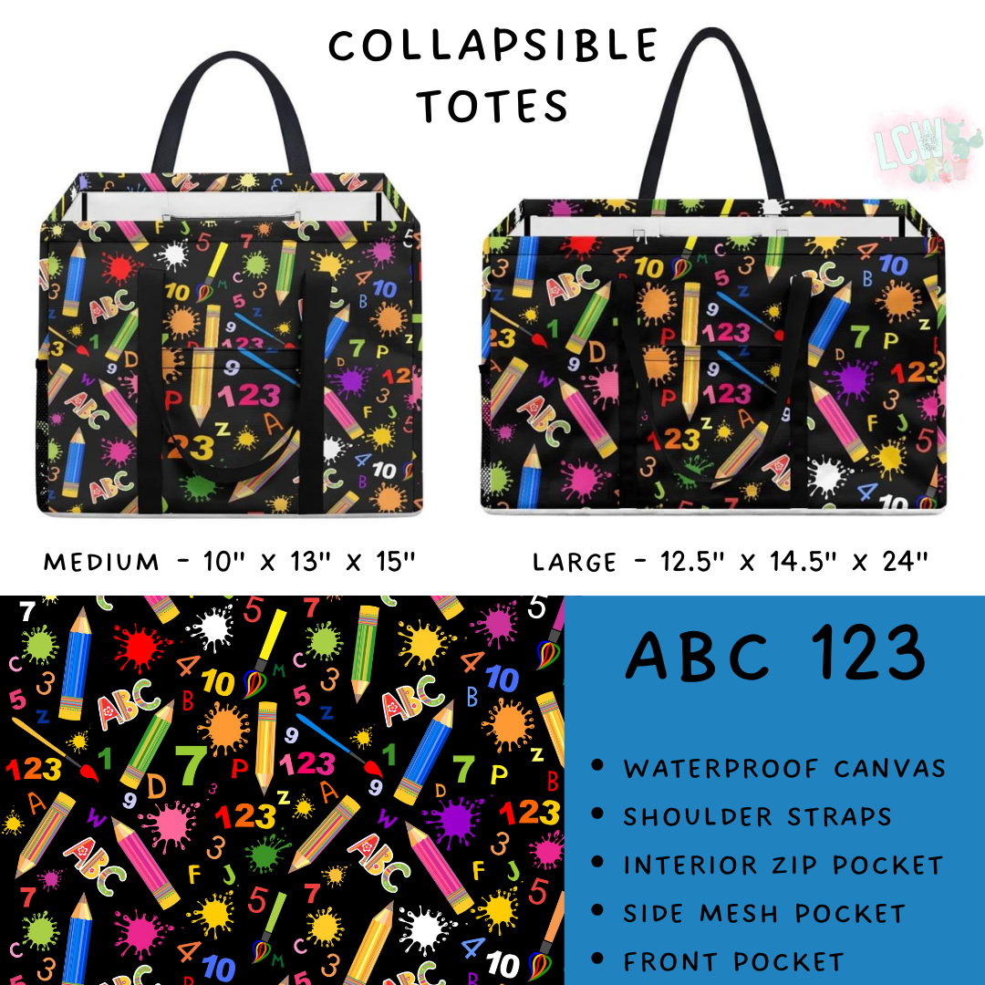 Preorder Custom Design Collapsible Totes - Closes 20 Nov - ETA early Feb 2025