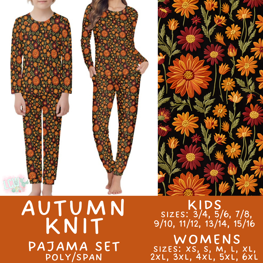 Preorder Custom Family PJ Sets - Autumn Knit - Closes 3 Sep - ETA late Nov 2025