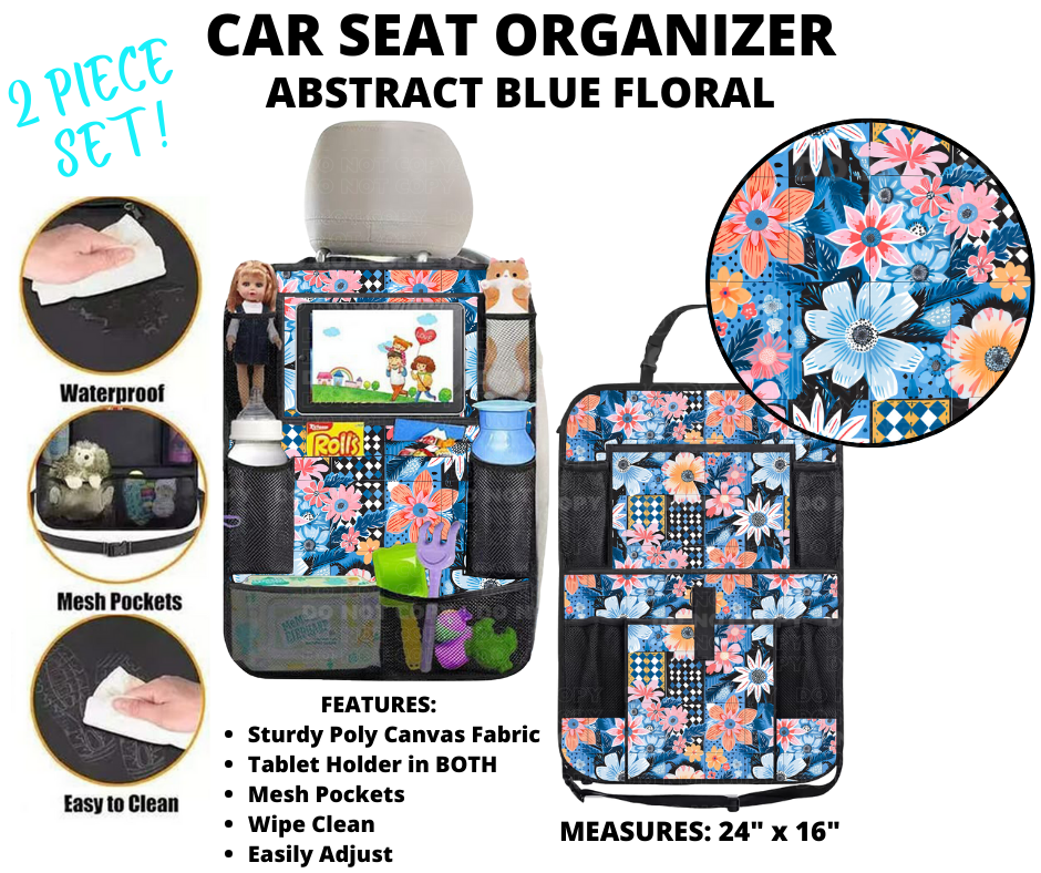 Preorder Custom 2-Piece Car Seat Organisers - Closes 2 Jan - ETA mid Apr 2025