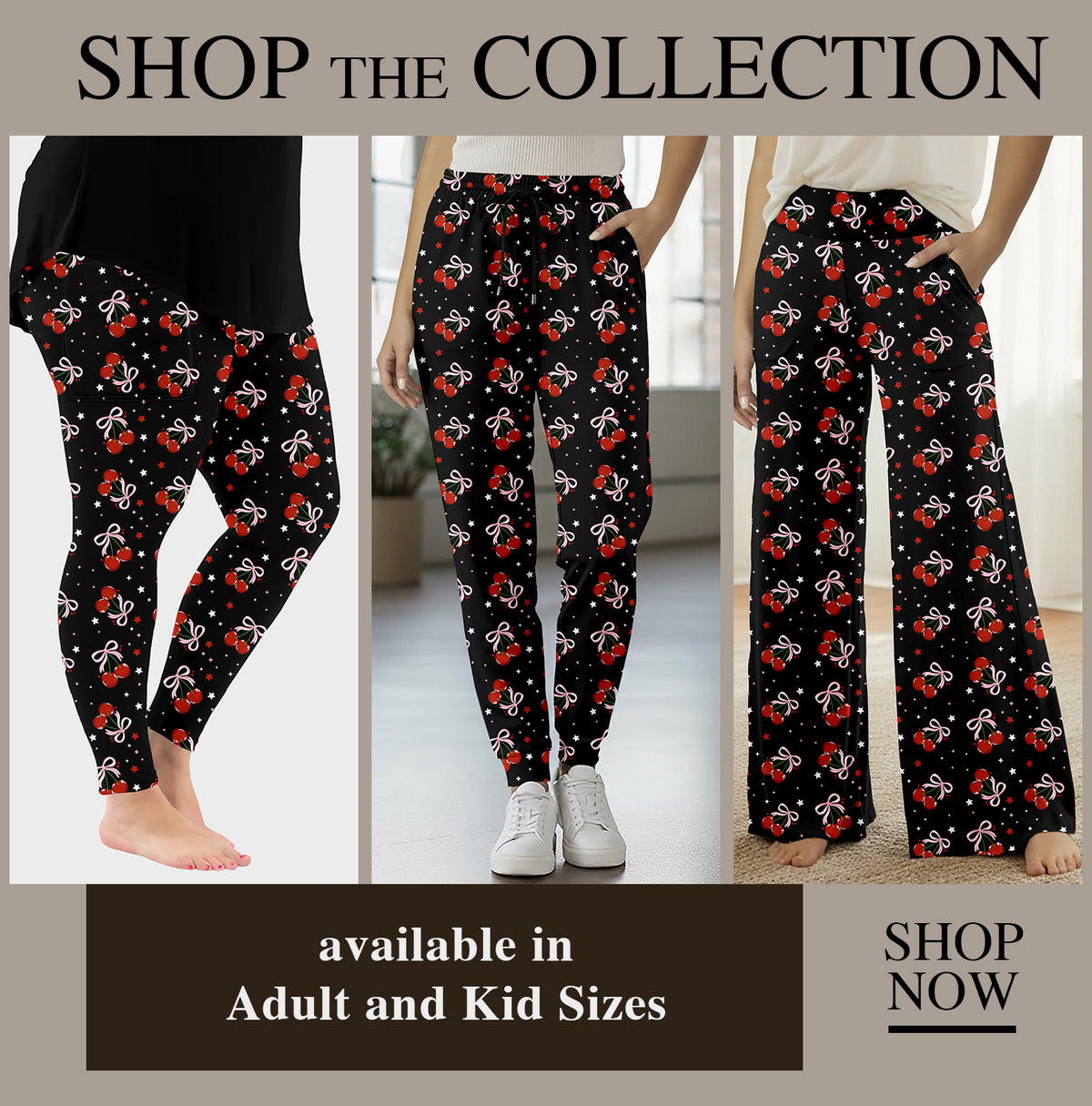 Preorder Custom Styles - Cherry Bows - Closes 23 Dec - ETA mid Mar 2026