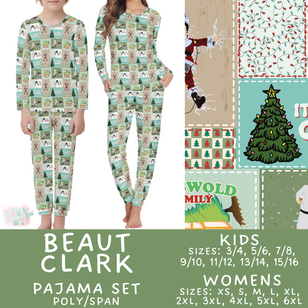 Preorder Custom Christmas Family PJ Sets - Beaut Clark - Closes 12 Sep - ETA late Nov 2025