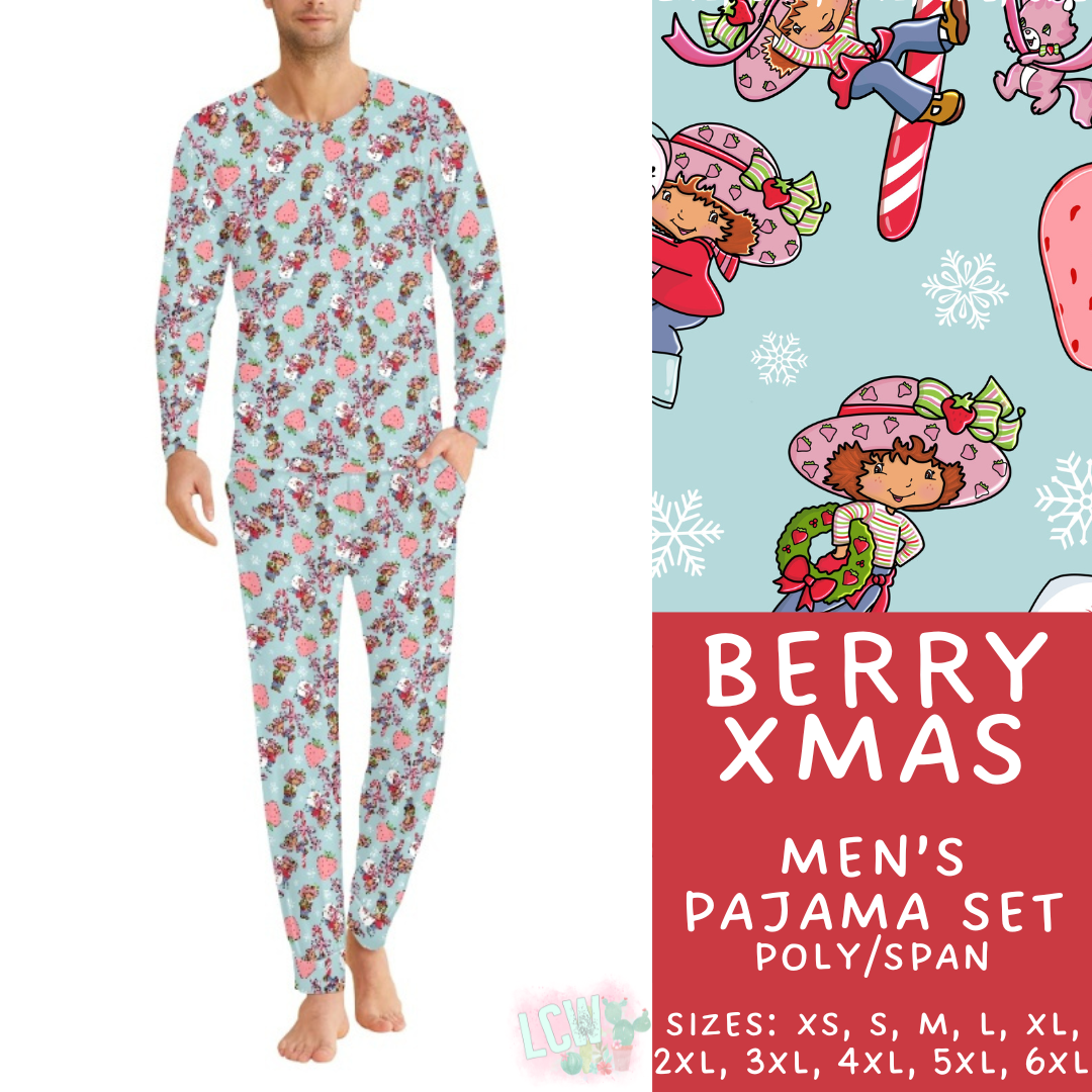Preorder Custom Christmas Family PJ Sets - Berry Xmas - Closes 12 Sep - ETA late Nov 2025