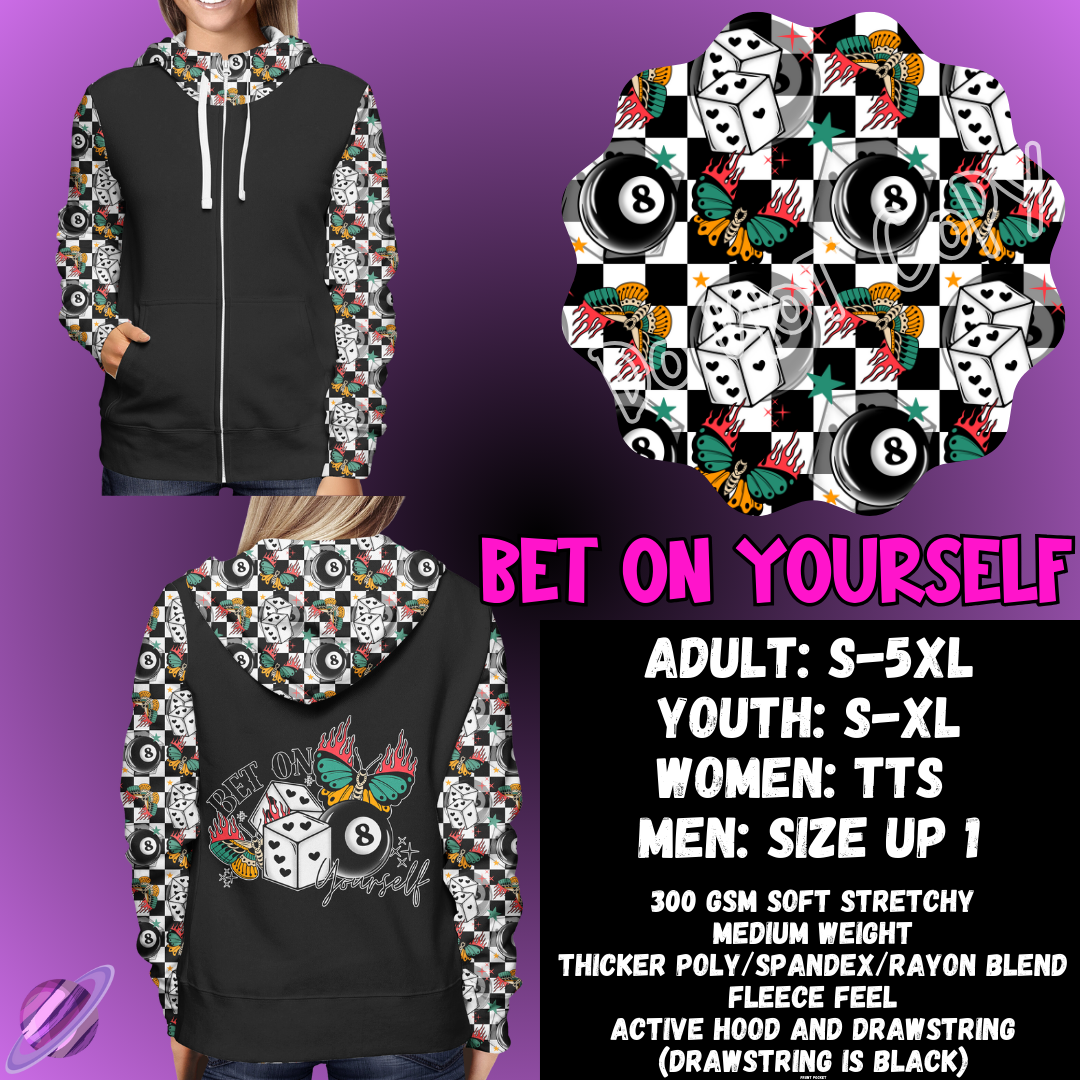 PREORDER Custom Hoodie Outfits - Bet On Yourself - Closes 28 Jan - ETA early May 2025