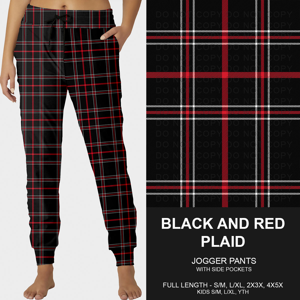 PREORDER Custom Styles - Black and Red Plaid - Closes 7 Oct - ETA early Jan 2026