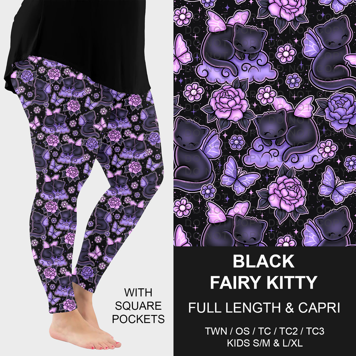 Preorder Custom Styles - Black Fairy Kitty - Closes 23 Dec - ETA mid Mar 2026