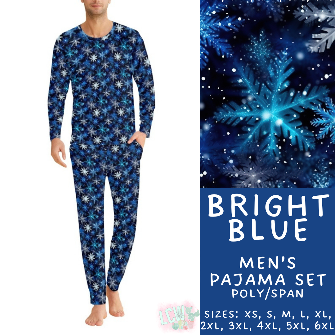 Preorder Custom Christmas Family PJ Sets - Bright Blue - Closes 12 Sep - ETA late Nov 2025