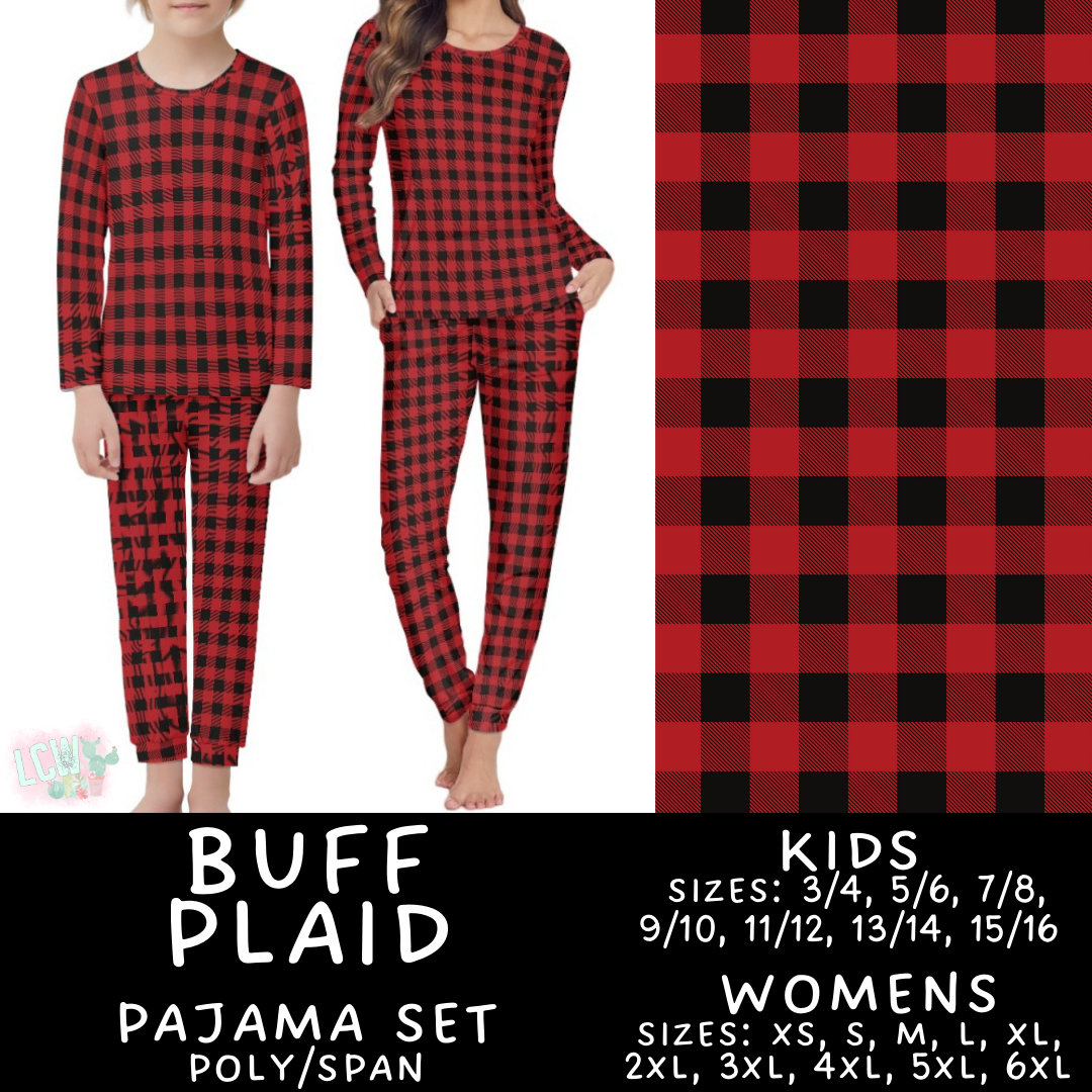 Preorder Custom Christmas Family PJ Sets - Buff Plaid - Closes 12 Sep - ETA late Nov 2025