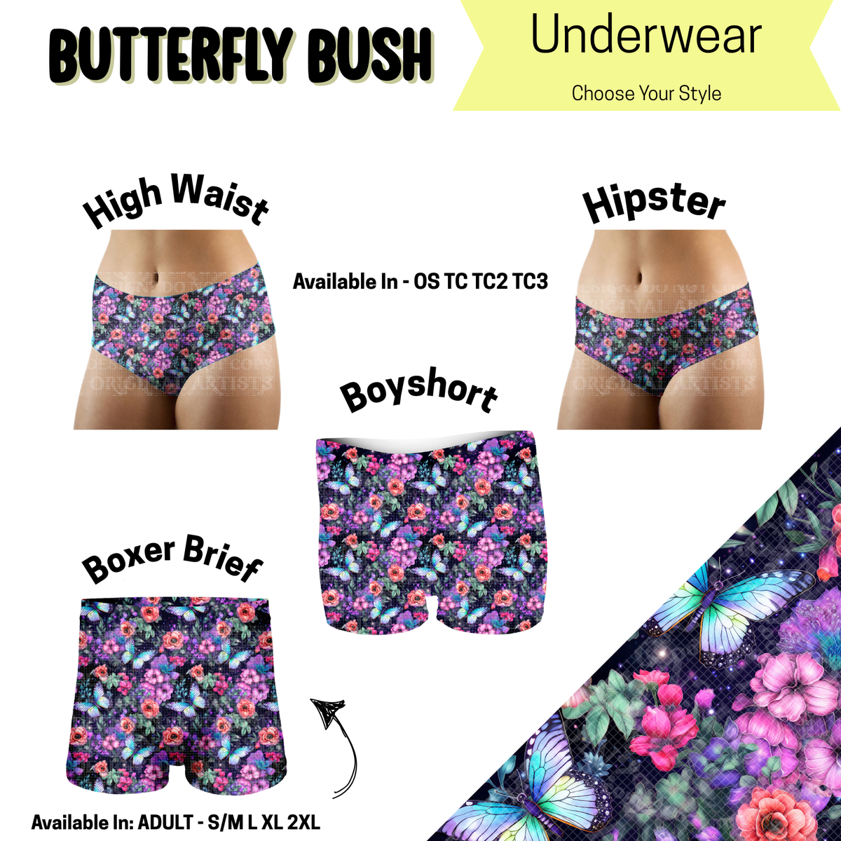 Preorder Custom HIPSTER Panties - Size TC2 - Closes 14 May - ETA early Sep 2025