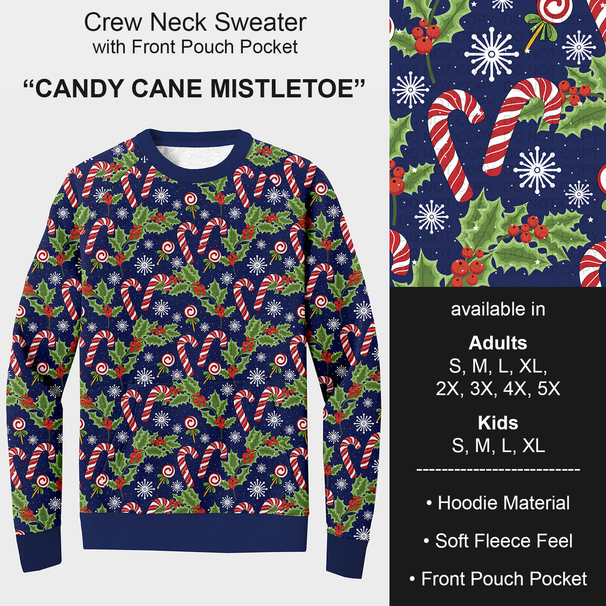 PREORDER Custom Styles - Candy Cane Mistletoe - Closes 7 Oct - ETA early Jan 2026