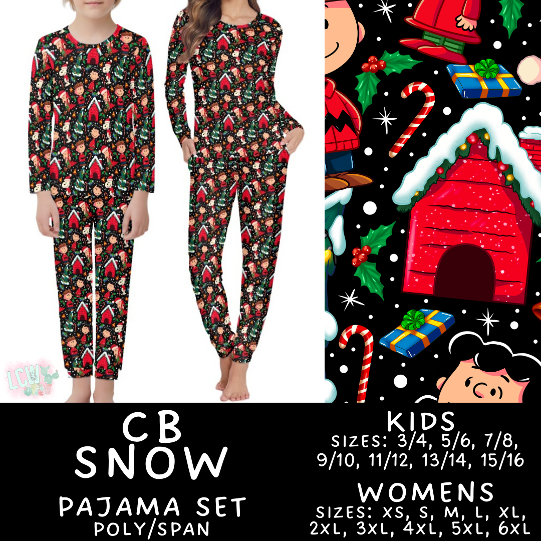 Preorder Custom Christmas Family PJ Sets - CB Snow - Closes 12 Sep - ETA late Nov 2025