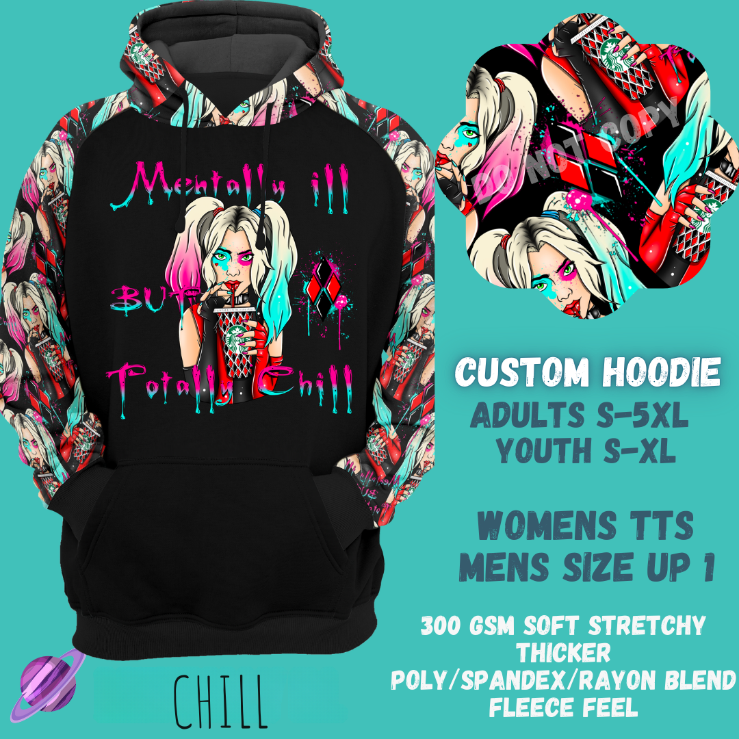 Preorder Custom Hoodie - Chill - Closes 29 Sep - ETA late Dec 2024