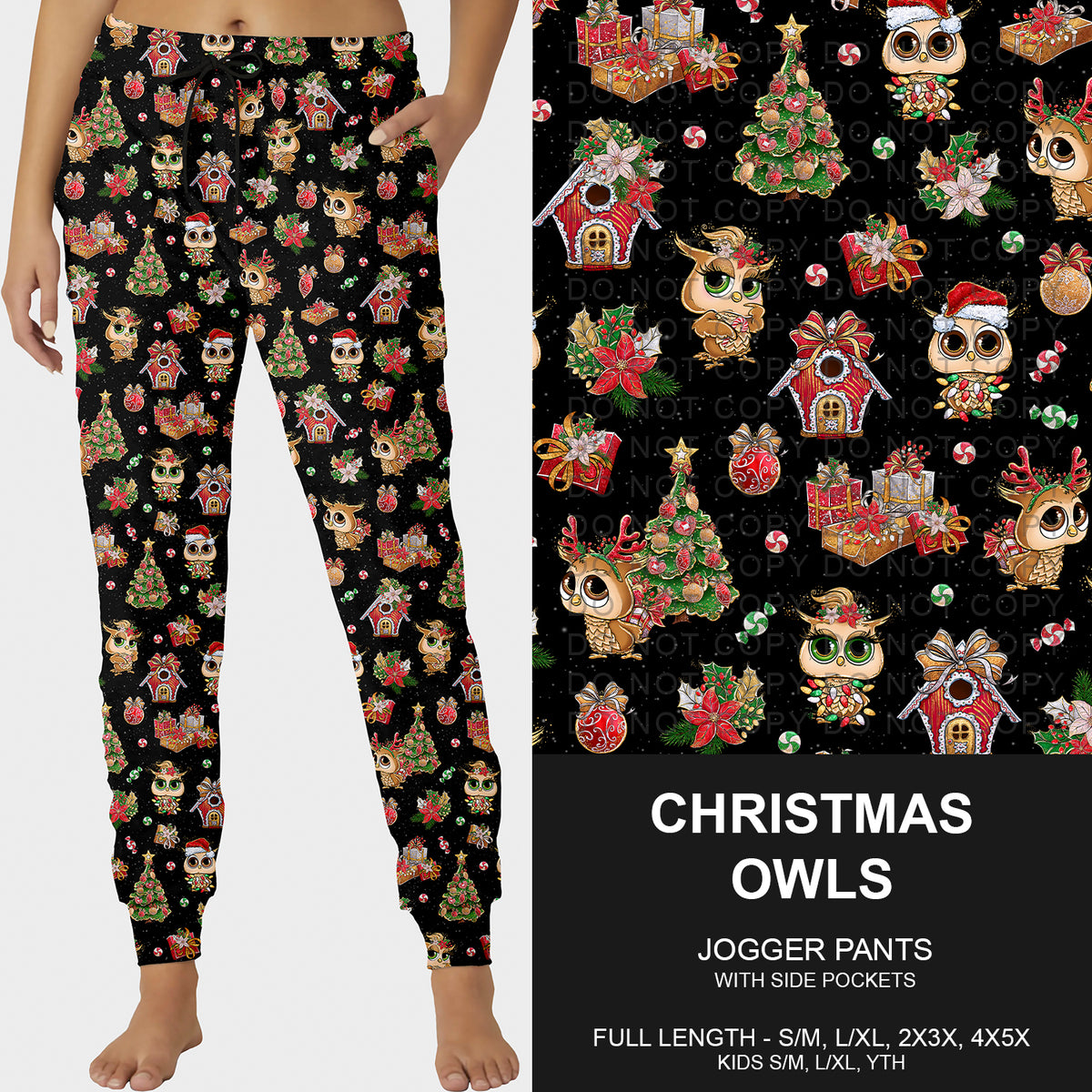 PREORDER Custom Styles - Christmas Owls - Closes 7 Oct - ETA early Jan 2026