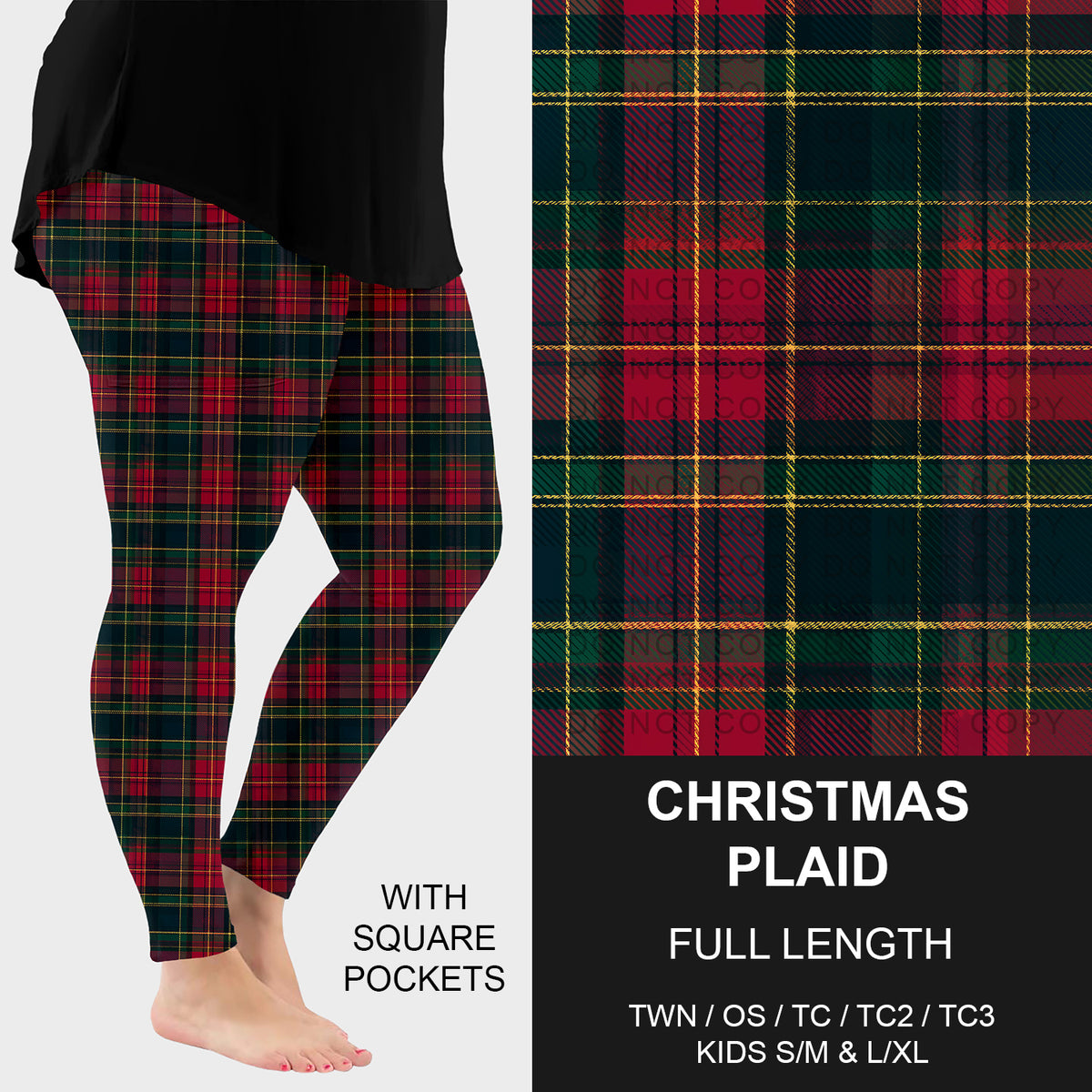 PREORDER Custom Styles - Christmas Plaid - Closes 7 Oct - ETA early Jan 2026