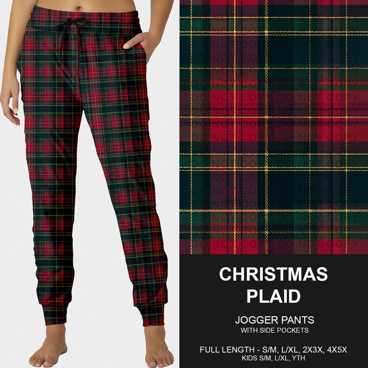 PREORDER Custom Styles - Christmas Plaid - Closes 7 Oct - ETA early Jan 2026