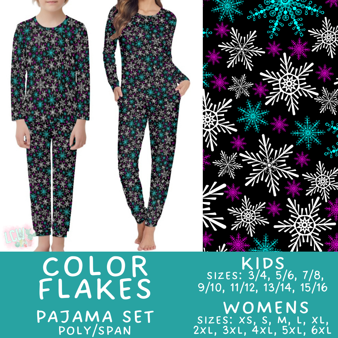 Preorder Custom Family PJ Sets - Colour Flakes - Closes 6 Oct - ETA late Dec 2025