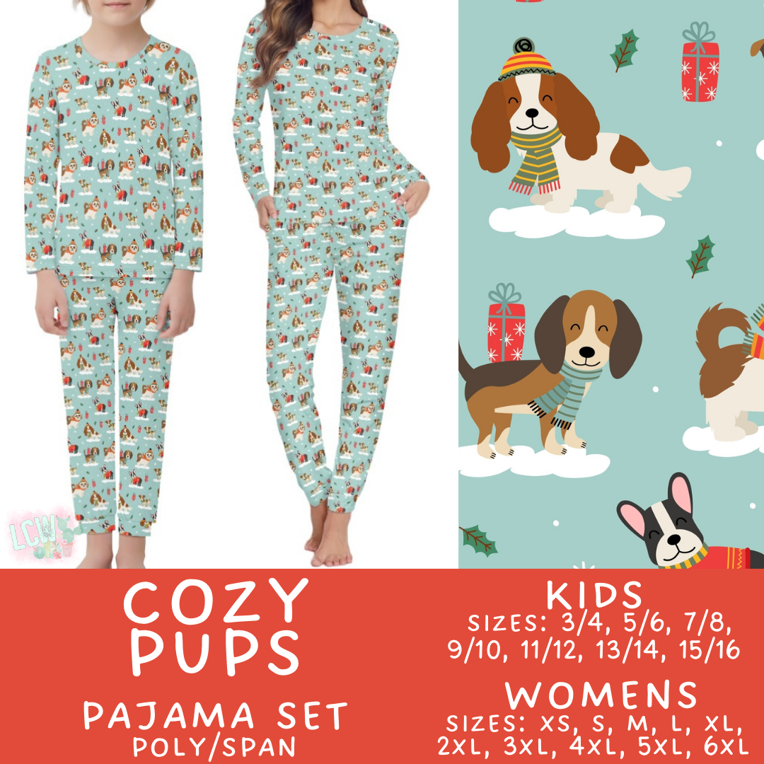 Preorder Custom Family PJ Sets - Cozy Pups - Closes 6 Oct - ETA late Dec 2025