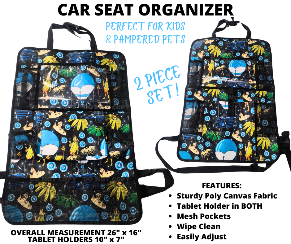 Preorder Custom 2-Piece Car Seat Organisers - Closes 2 Jan - ETA mid Apr 2025