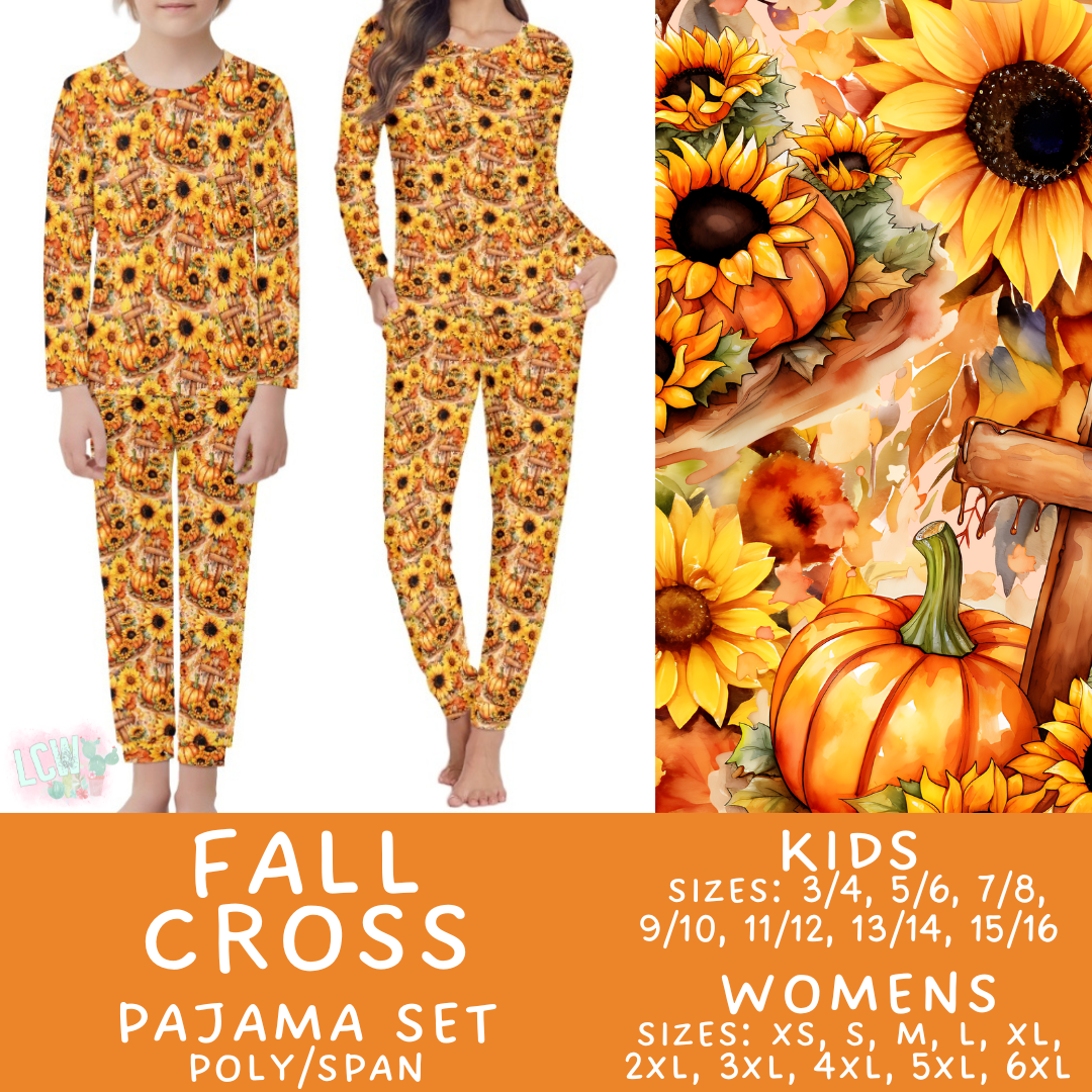 Preorder Custom Family PJ Sets - Fall Cross - Closes 3 Sep - ETA late Nov 2025