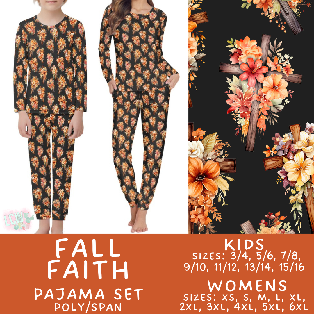 Preorder Custom Family PJ Sets - Fall Faith - Closes 3 Sep - ETA late Nov 2025