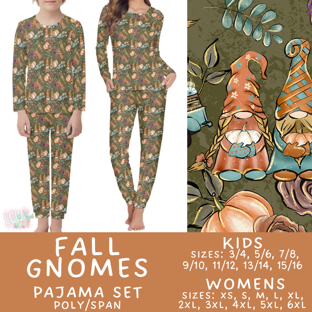 Preorder Custom Family PJ Sets - Fall Gnomes - Closes 3 Sep - ETA late Nov 2025