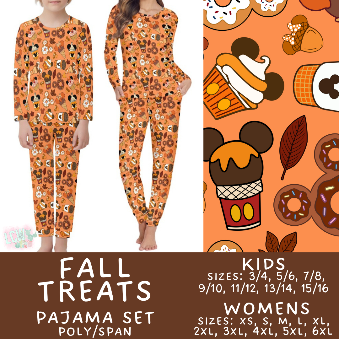 Preorder Custom Family PJ Sets - Fall Treats - Closes 3 Sep - ETA late Nov 2025