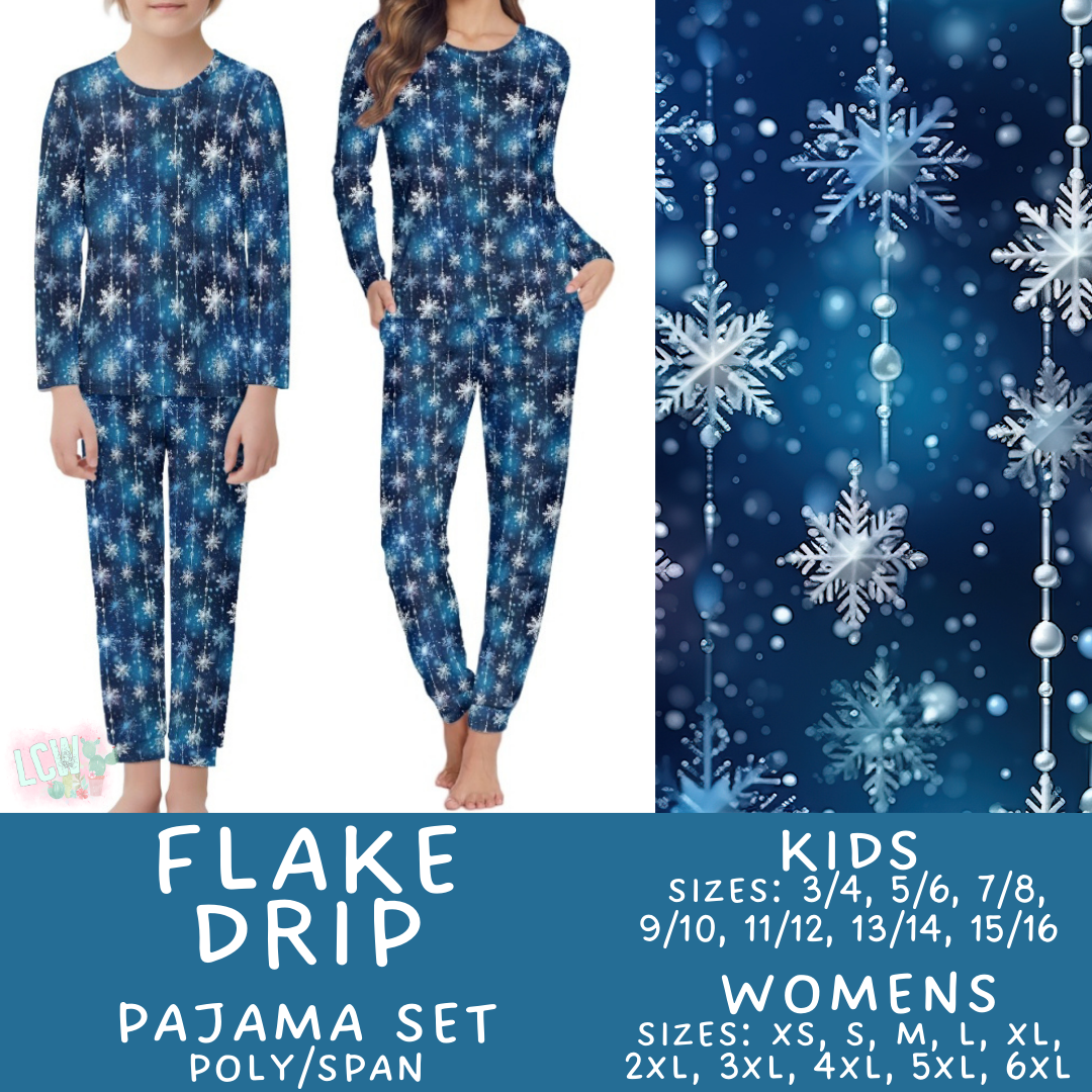Preorder Custom Family PJ Sets - Flake Drip - Closes 6 Oct - ETA late Dec 2025