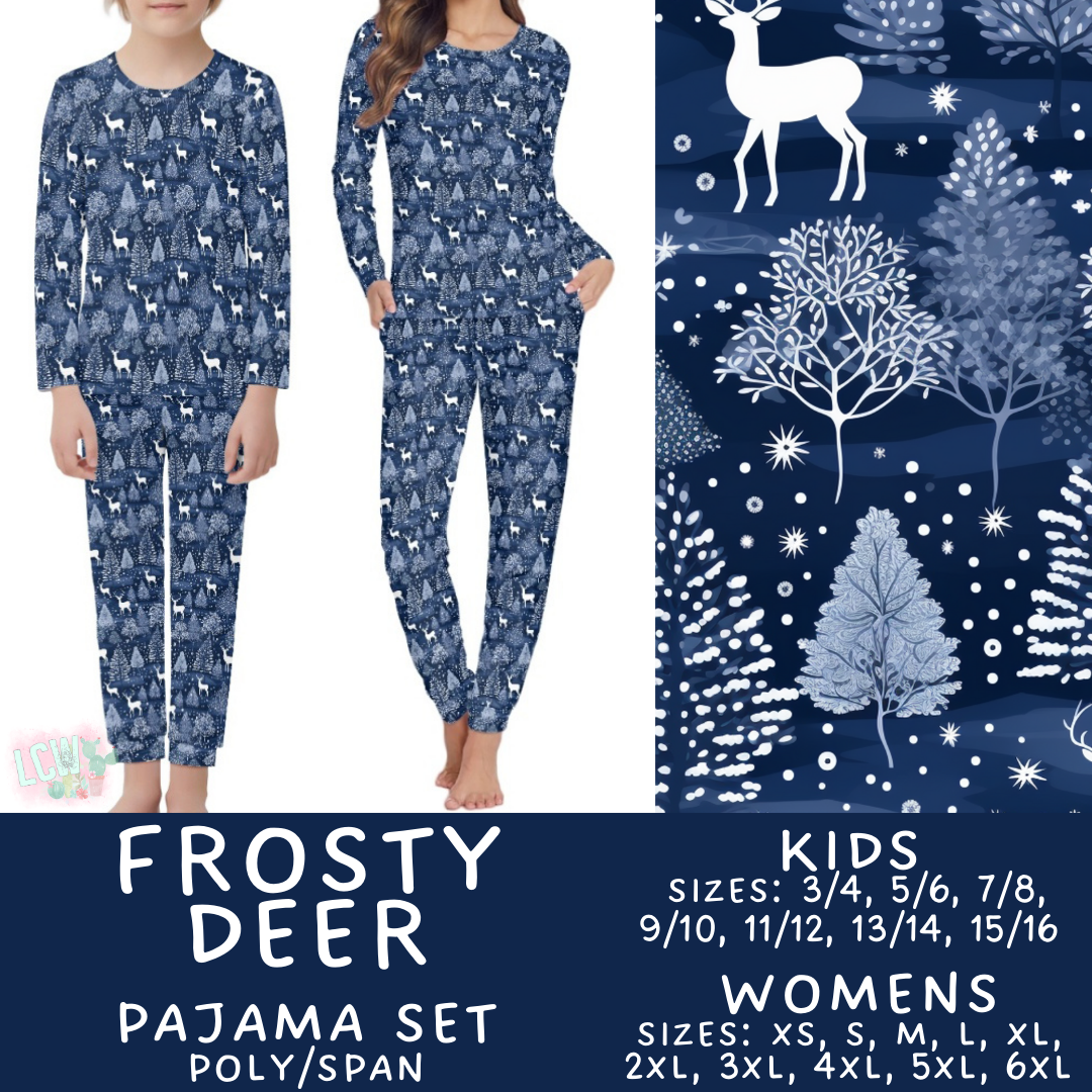 Preorder Custom Family PJ Sets - Frosty Deer - Closes 6 Oct - ETA late Dec 2025