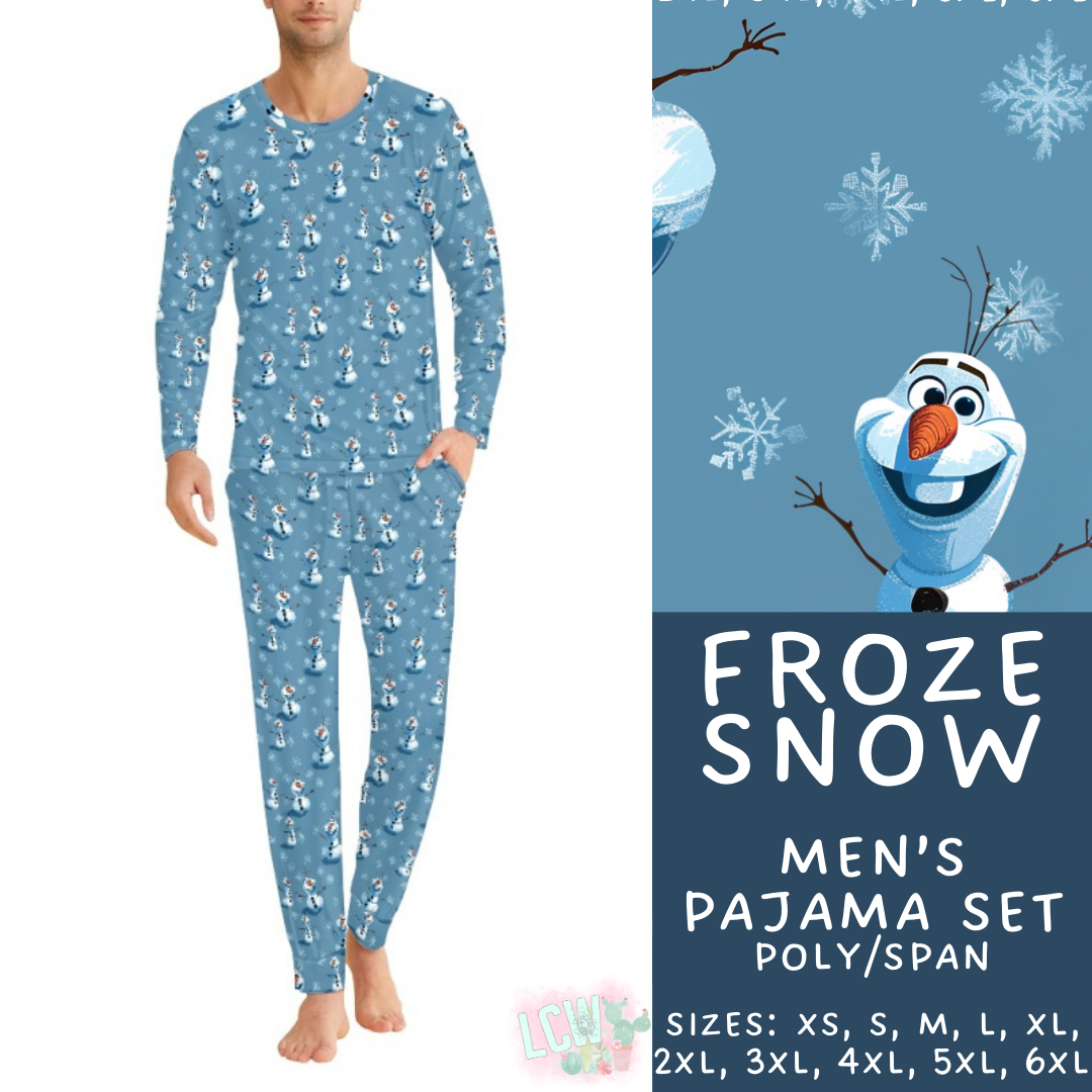 Preorder Custom Christmas Family PJ Sets - Froze Snow - Closes 12 Sep - ETA late Nov 2025