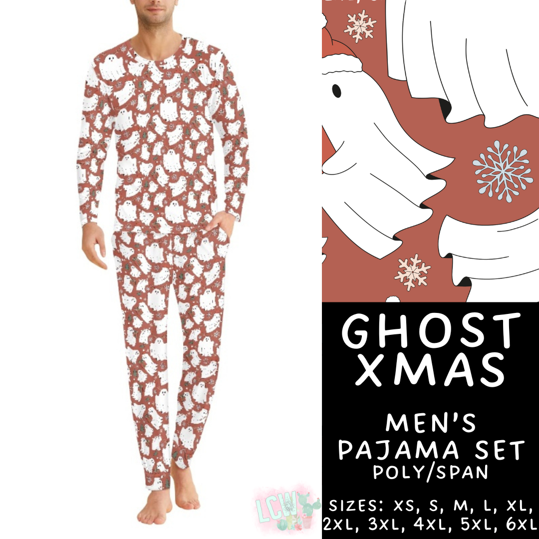 Preorder Custom Christmas Family PJ Sets - Ghost Xmas - Closes 12 Sep - ETA late Nov 2025