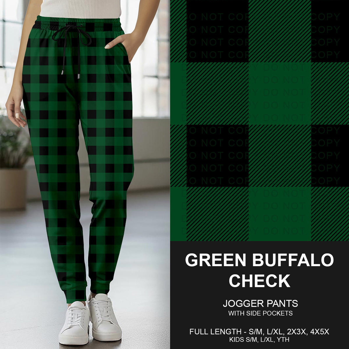 Preorder Custom Lucky Styles - Green Buffalo Check - Closes 30 Dec - ETA early Apr 2026