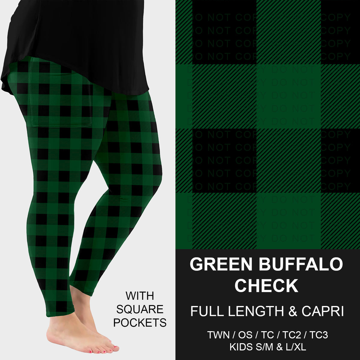 Preorder Custom Lucky Styles - Green Buffalo Check - Closes 30 Dec - ETA early Apr 2026