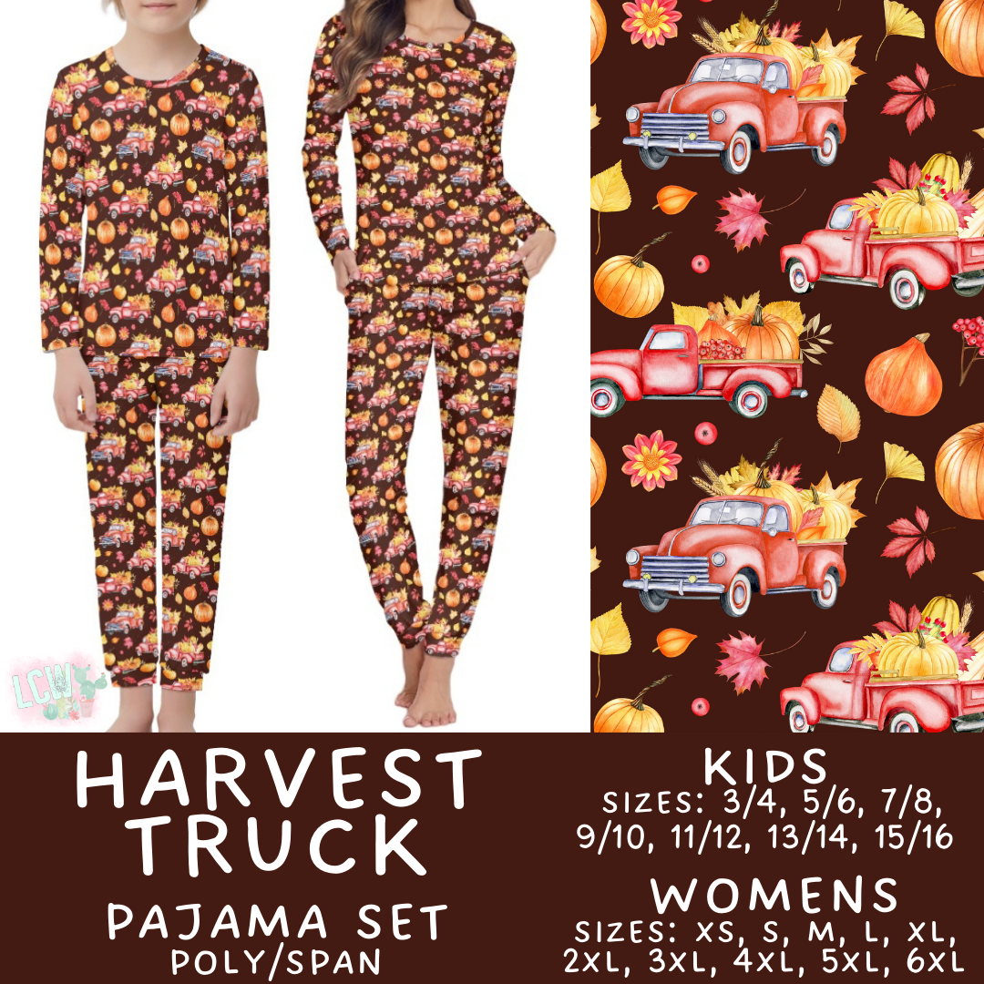 Preorder Custom Family PJ Sets - Harvest Truck - Closes 3 Sep - ETA late Nov 2025