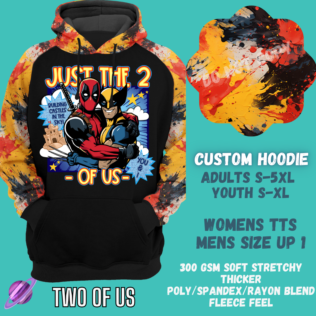 Preorder Custom Hoodie - Two Of Us - Closes 29 Sep - ETA late Dec 2024