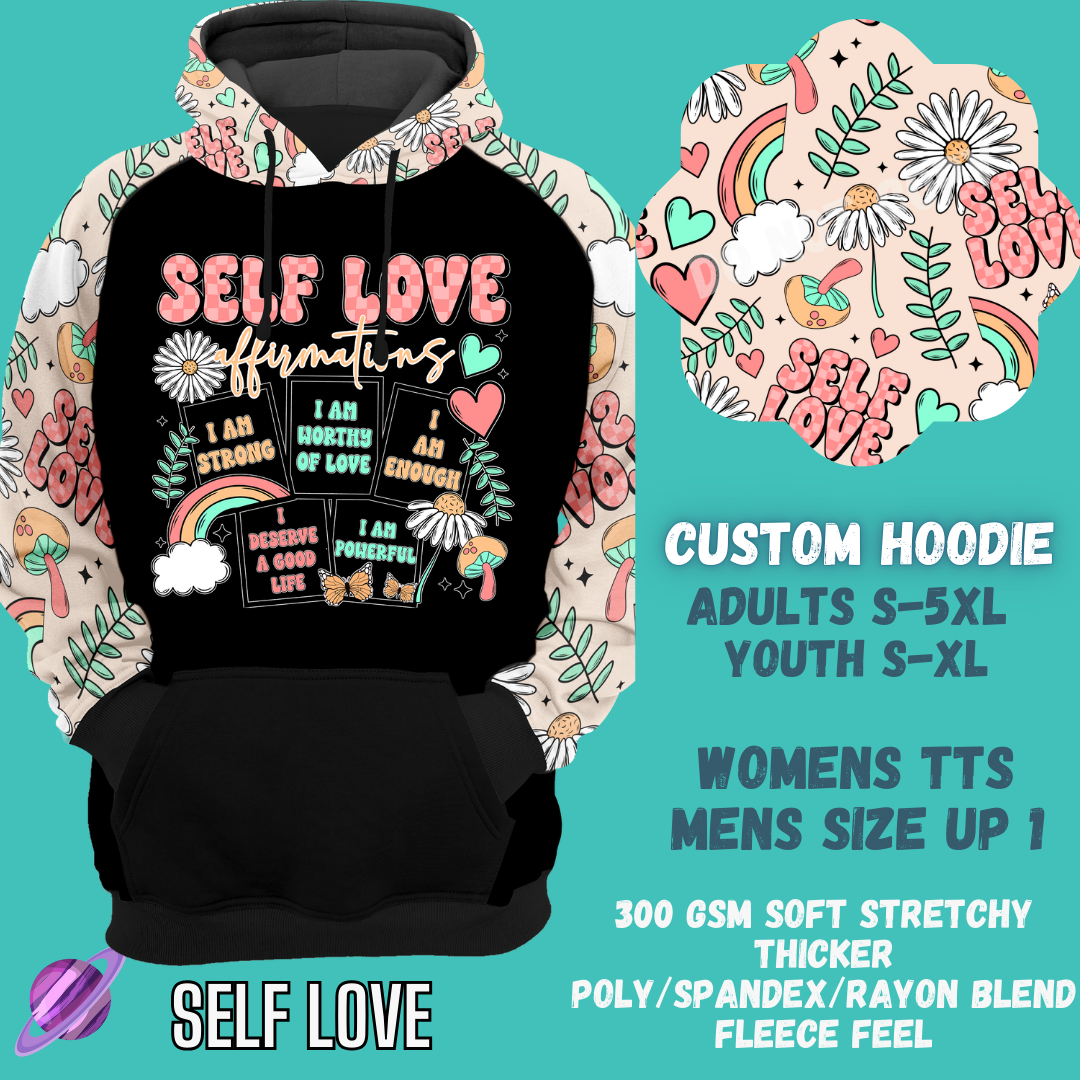 Preorder Custom Hoodie - Self Love - Closes 29 Sep - ETA late Dec 2024