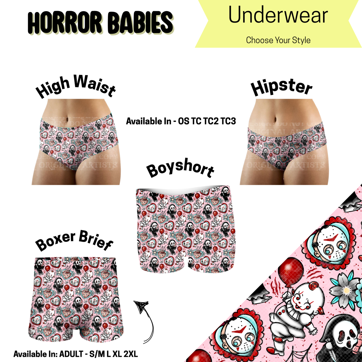 Preorder Custom HIPSTER Panties - Size TC2 - Closes 14 May - ETA early Sep 2025