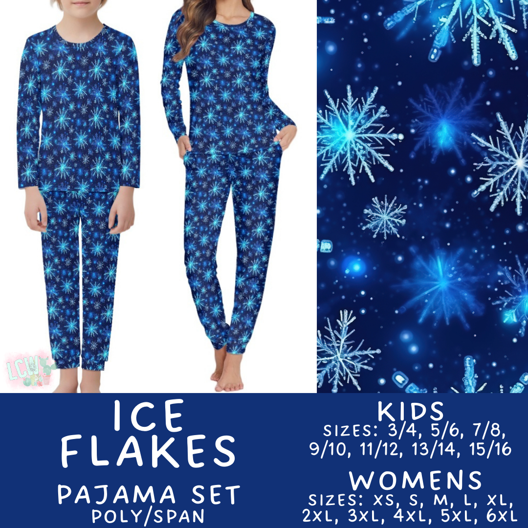 Preorder Custom Family PJ Sets - Ice Flakes - Closes 6 Oct - ETA late Dec 2025